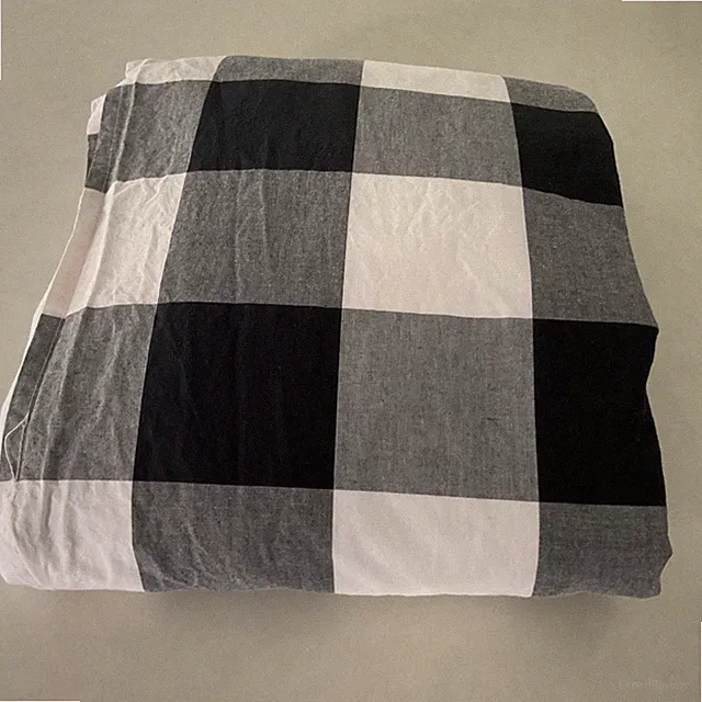 BALLARD DESIGN Gwynth Check Queen Bed Skirt-60x80x15