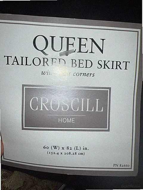 CROSCILL Bed Skirt 60W. X 82 L In. With Split Corners