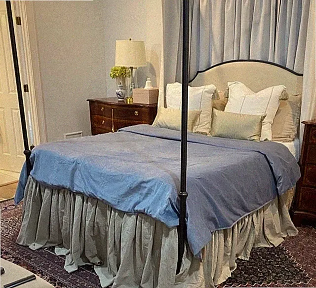 Linen Bed skirt Dust Ruffle Bedskirt Mattress skirt box spring cover bedspread