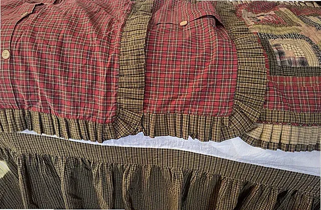 VHC Oak And Asher • Tea Cabin • - 3 Shams 1 -Queen 16” Drop Bed Skirt